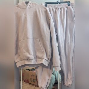 Taupe Cozy Hoodie & Jogger Set - Unbranded